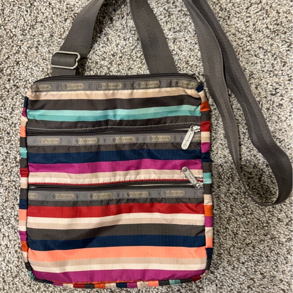 LeSportSac Colorful Striped Crossbody Bag - Picture 3 of 9